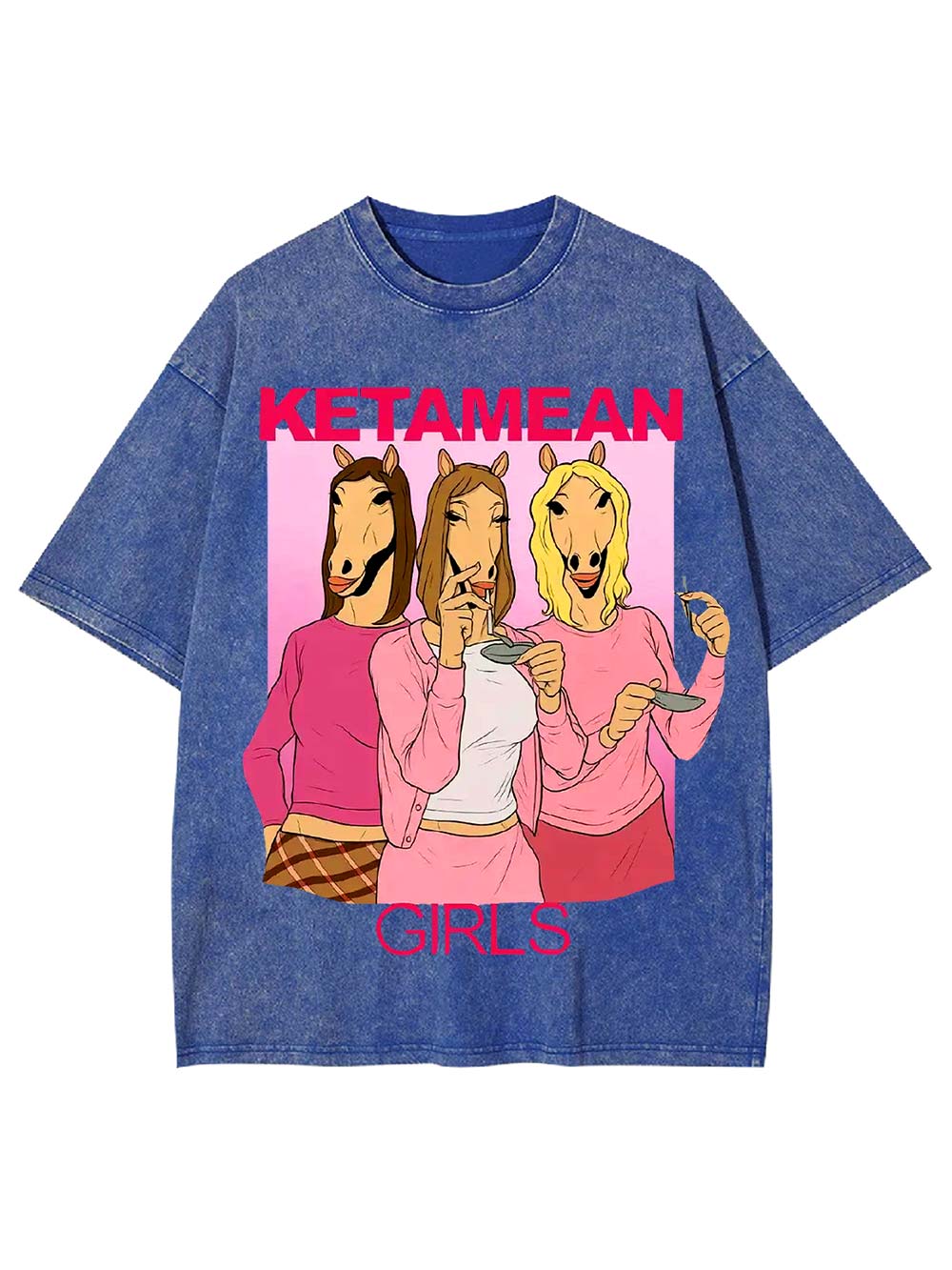 Ketamean Girls Washed Tshirt