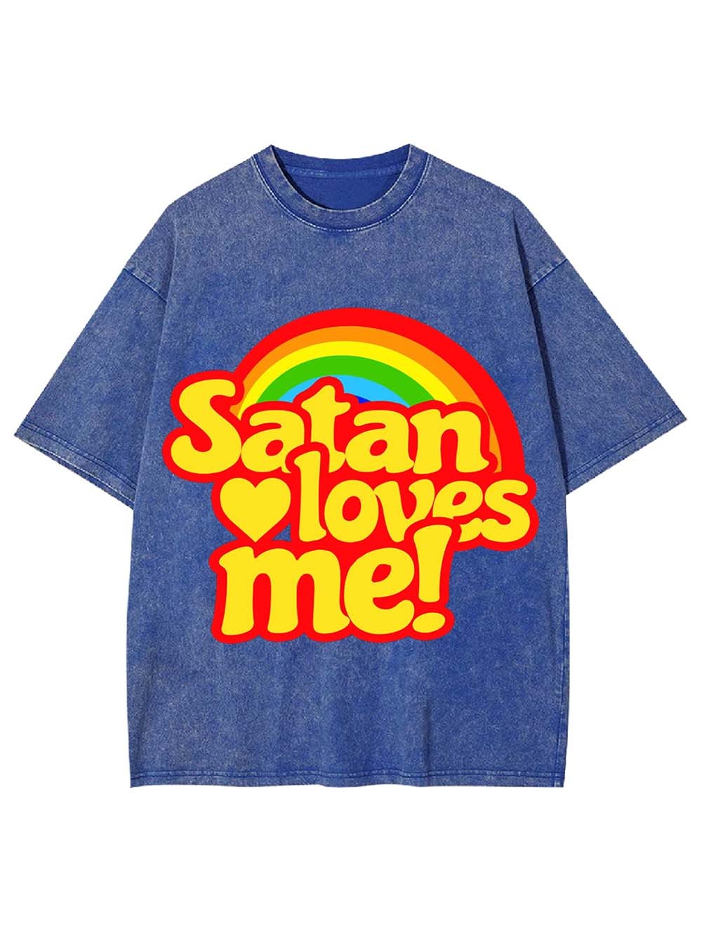 SATAN LOVES ME! WASHED TSHIRT