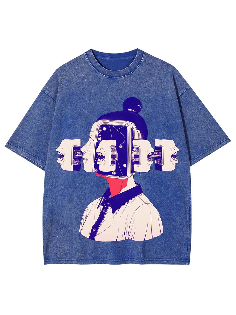 FRAGMENTED VOICES OF THE MIND WASHED TSHIRT