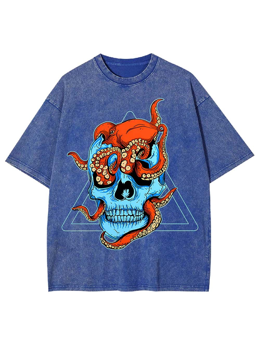 Tentacled Skull Washed Tshirt
