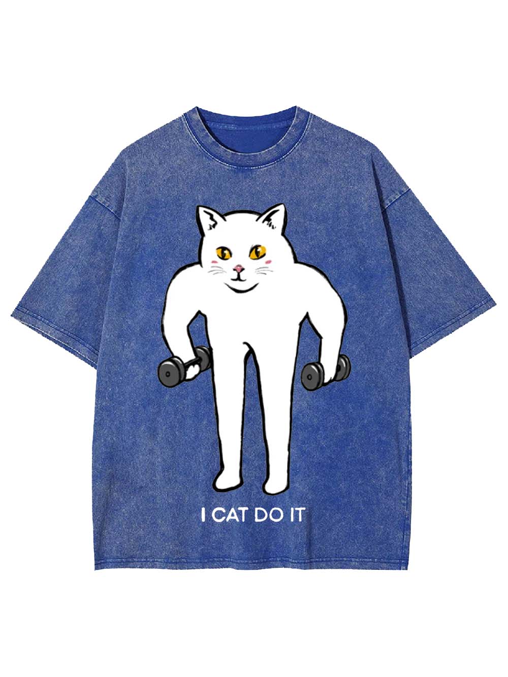 I Cat Do It Washed Tshirt