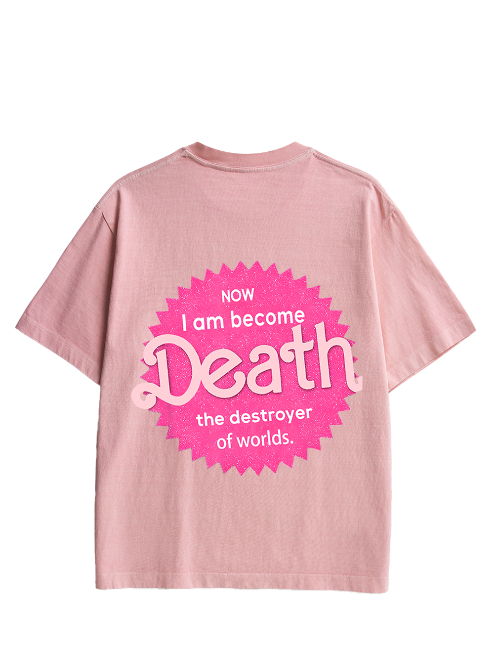 Sparkly Harbinger of Death Double Sided Print Washed TShirt