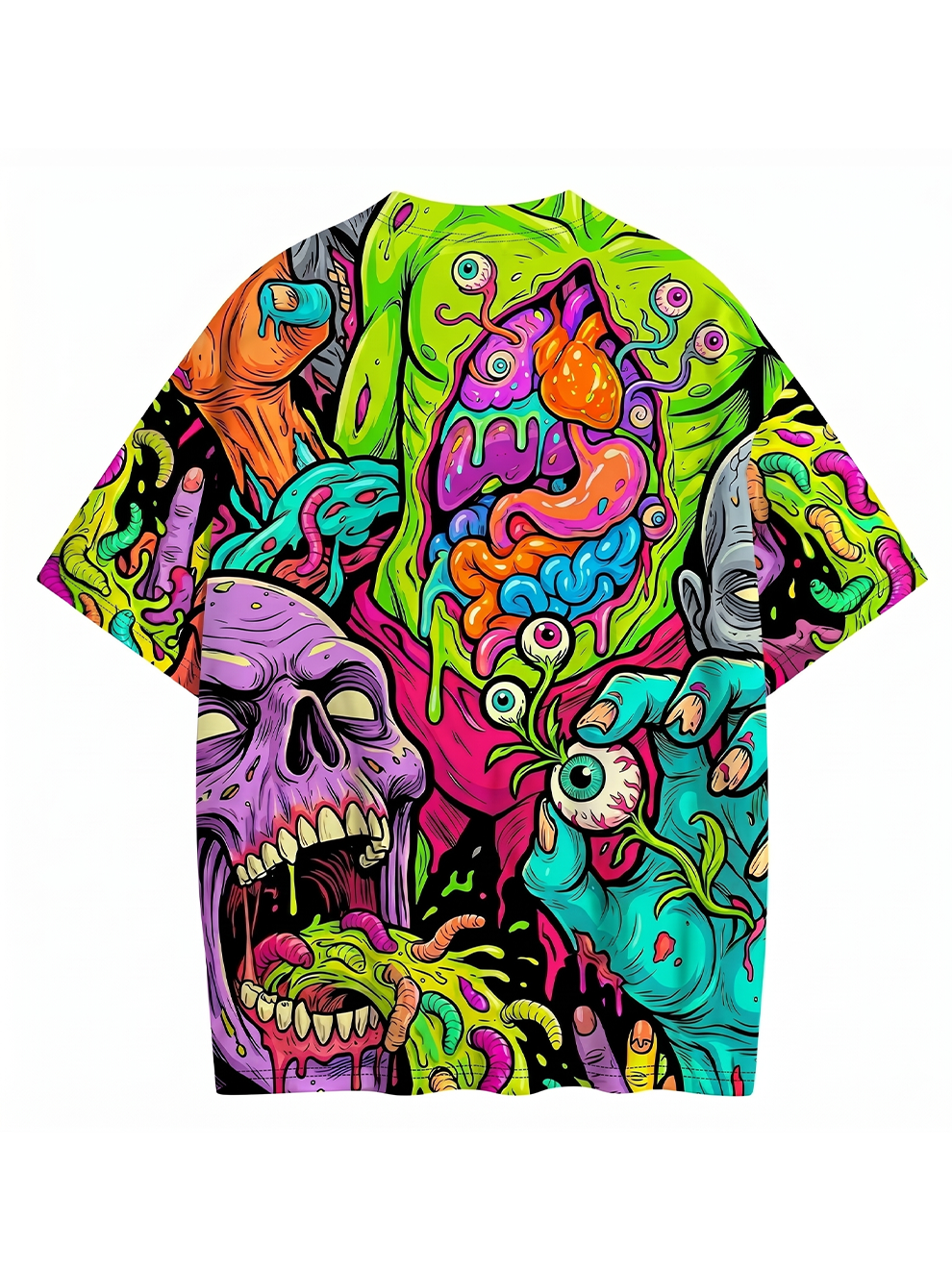 Neon Carnage Eco Oversized Graphic Tees
