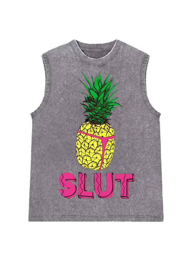 SLUT Washed Tank Top