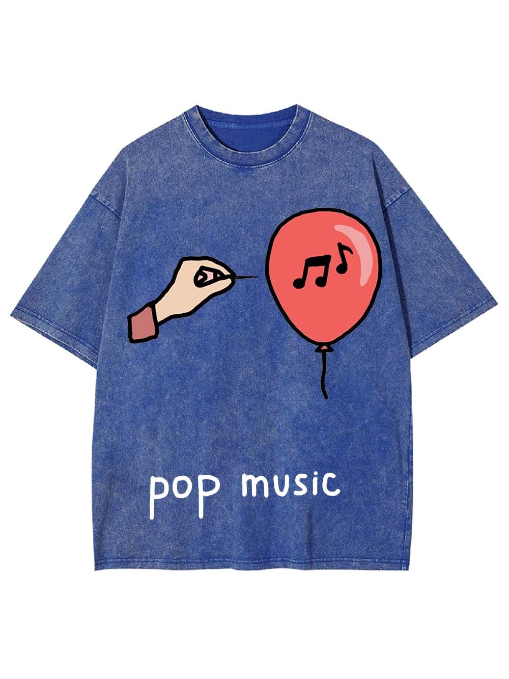 Pop Music Washed Tshirt