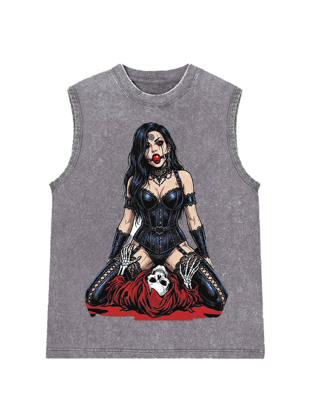 Red-eyed seductress Washed Tank Top