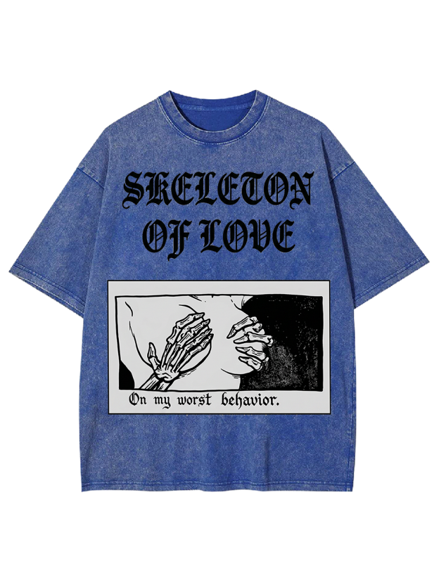 Skeleton of Love Washed Tshirt