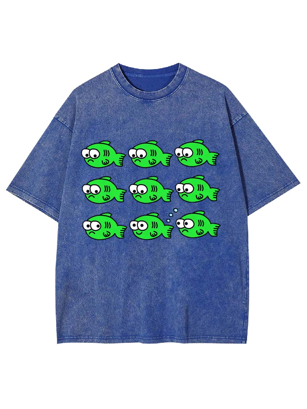 School of Quirky Fish Washed Tshirt