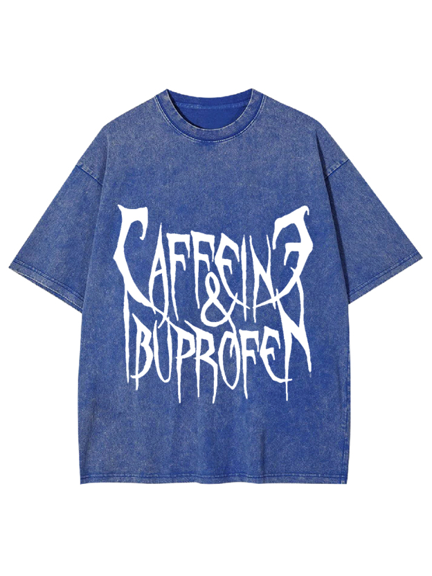 Caffeine & Ibuprofen  Washed Tshirt