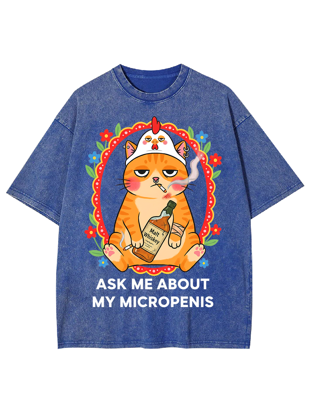 ASK ME ABOUT MY MICROPENIS WASHED TSHIRT