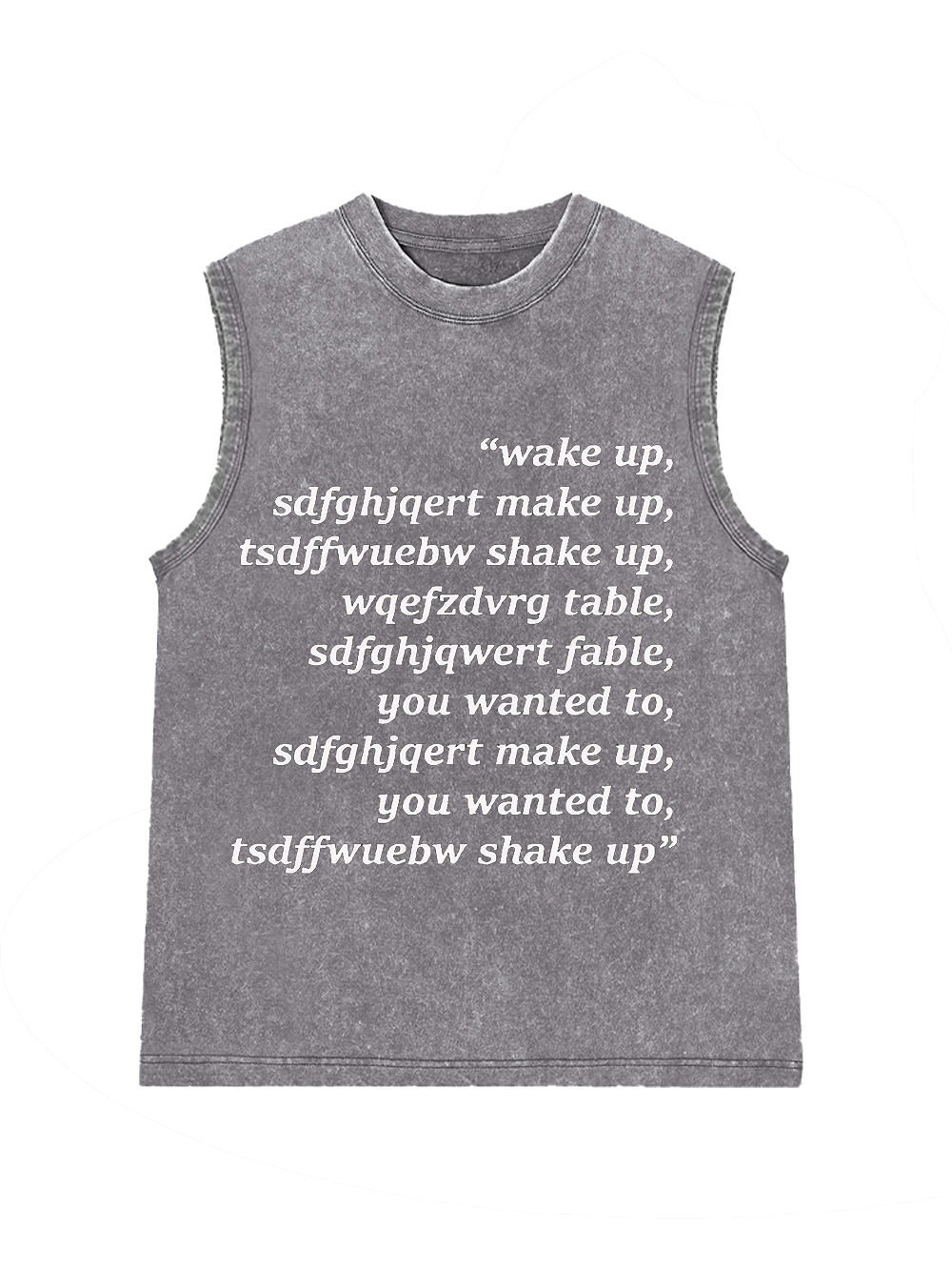 WAKE UP CHAOS WASHED TANK TOP