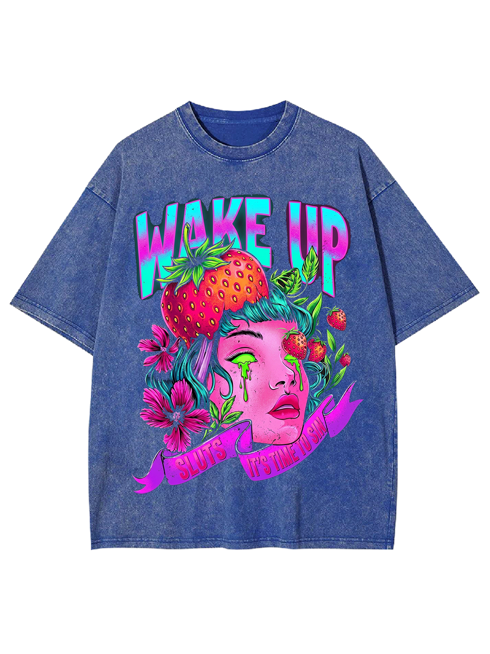 WAKE UP WASHED TSHIRT