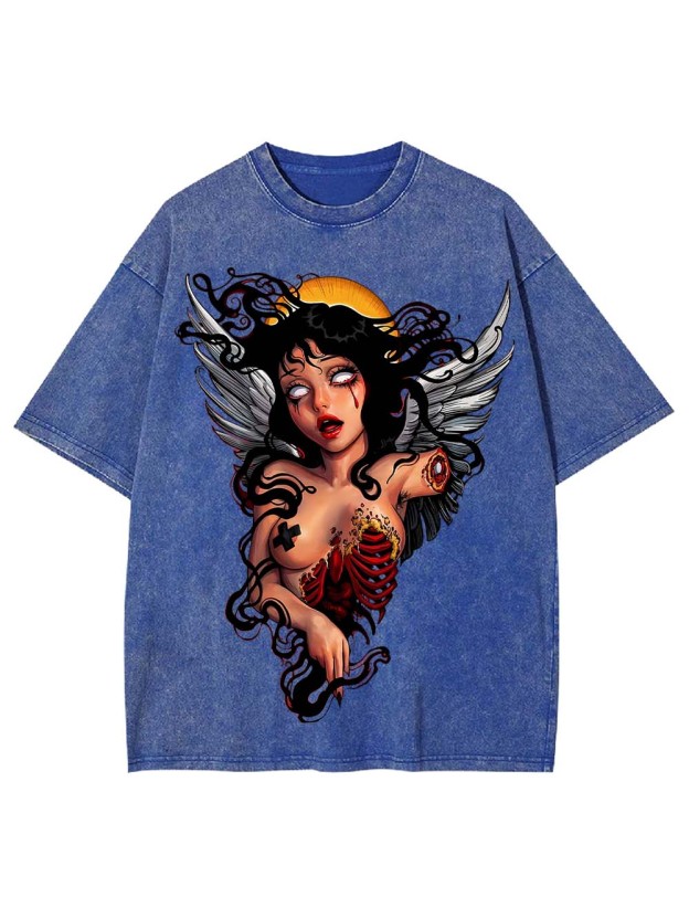 FALLEN ANGEL OF DESPAIR WASHED TSHIRT