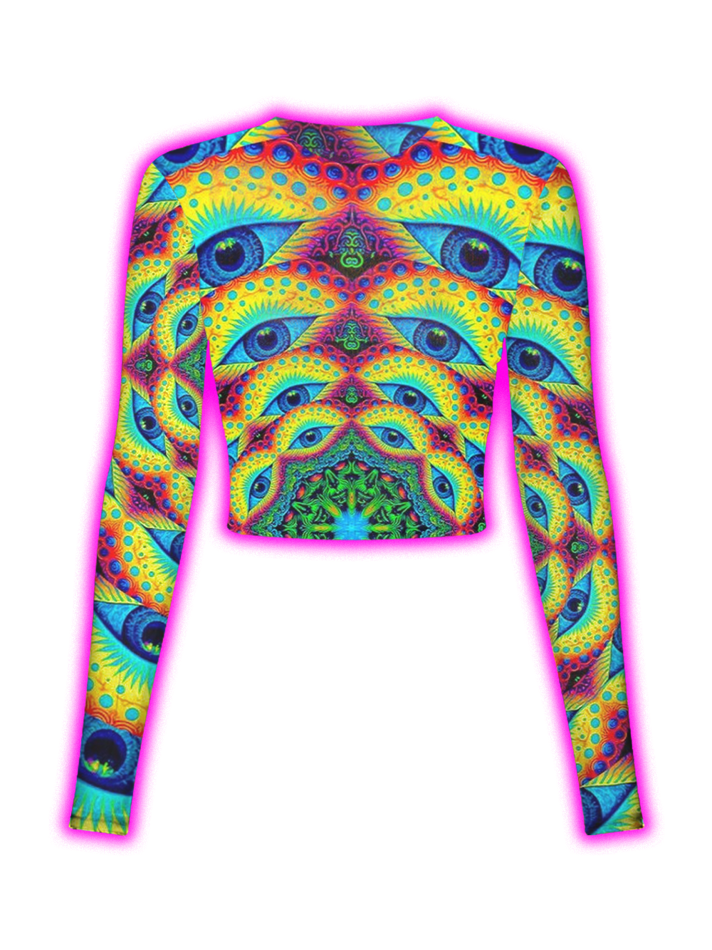 ALL‑SEEING EYES KALEIDOSCOPE MESH TOP