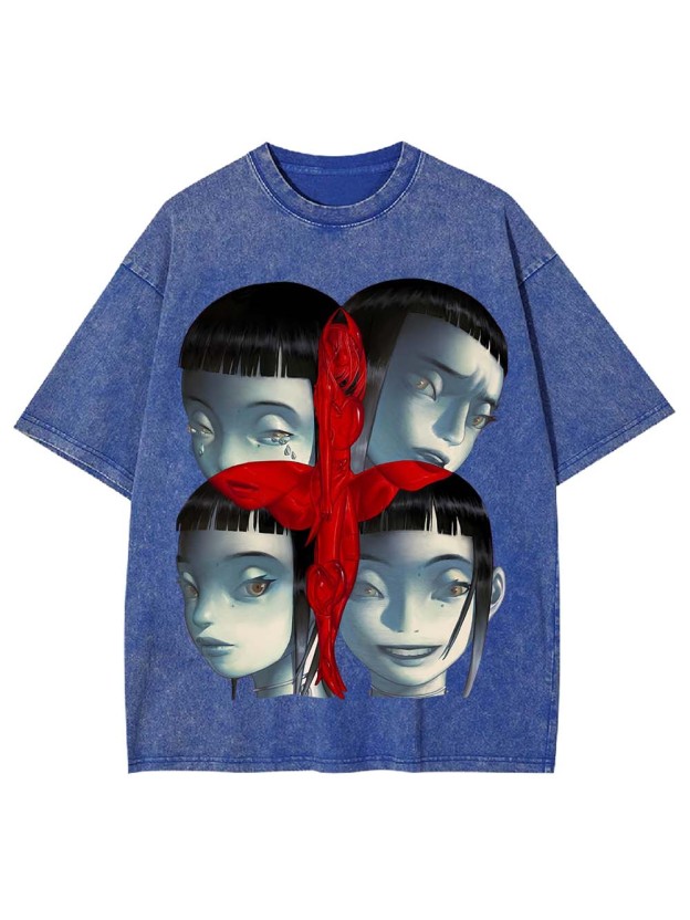 Faces of Duality Washed Tshirt