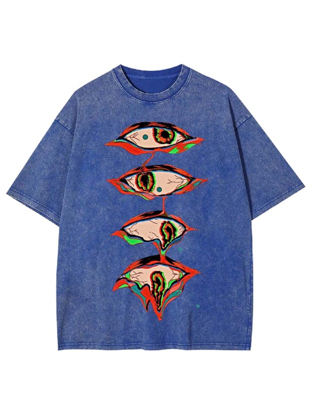 Surreal Eyes Cascade Washed Tshirt