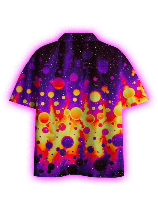 Cosmic Bubble Burst Button Up Pocket Shirt