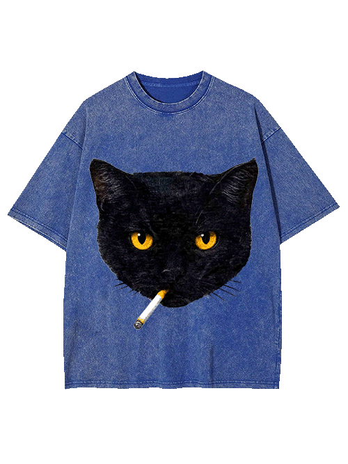 Feline Rebel Washed Tshirt