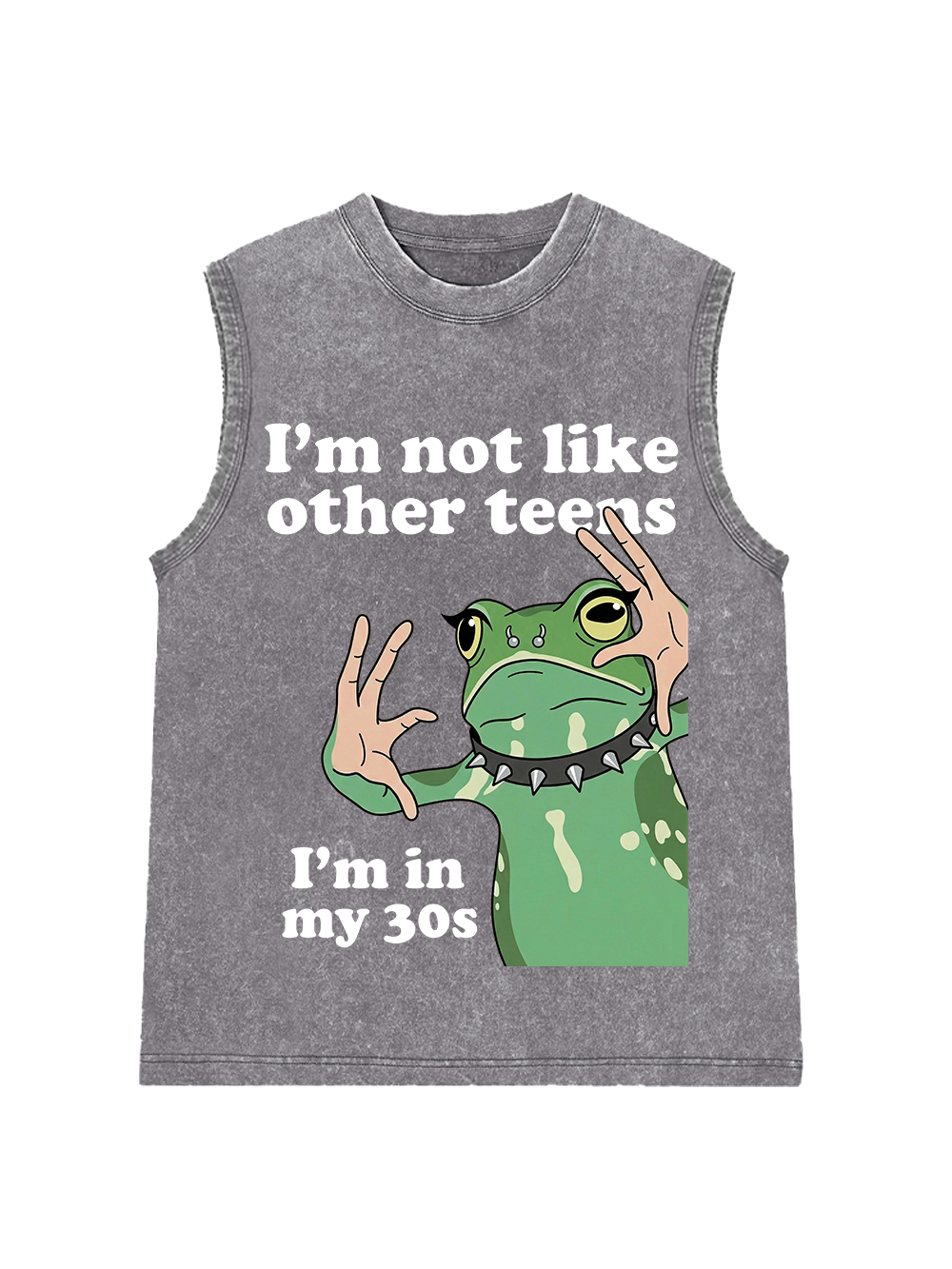 I’M NOT LIKE OTHER TEENS I’M IN MY 30S WASHED TANK TOP