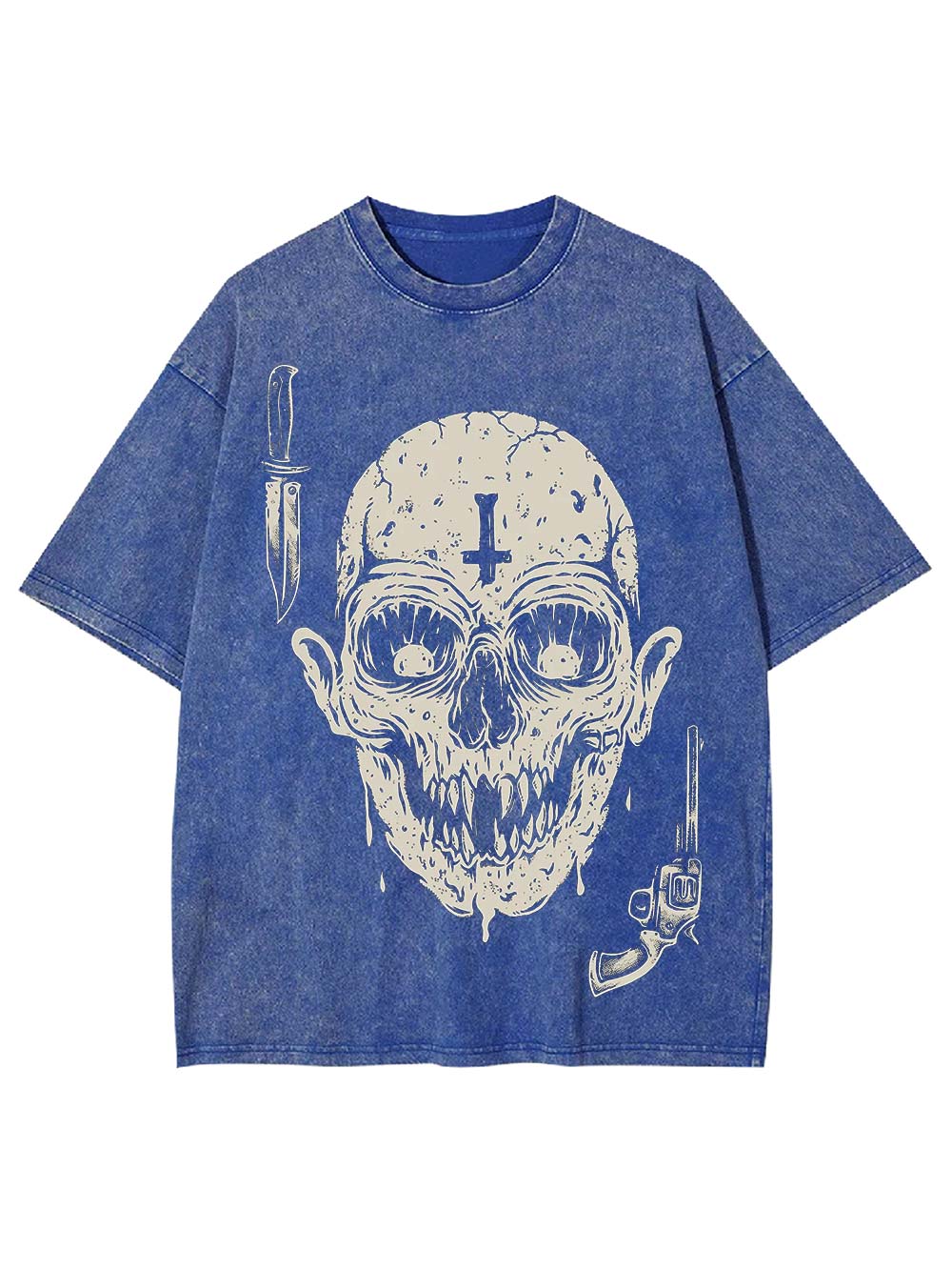Sinister Skull Washed Tshirt