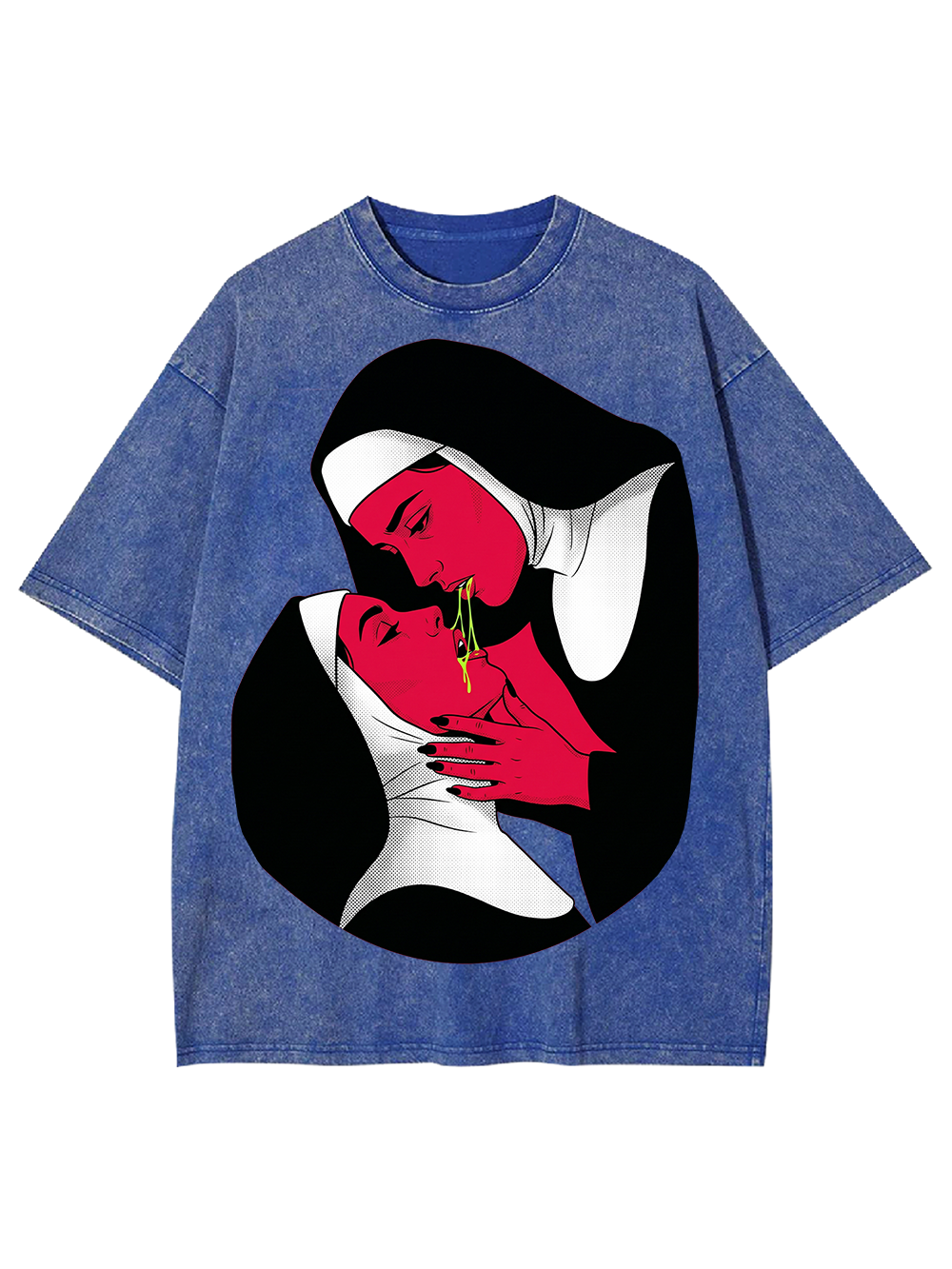 KISSING NUNS WASHED TSHIRT