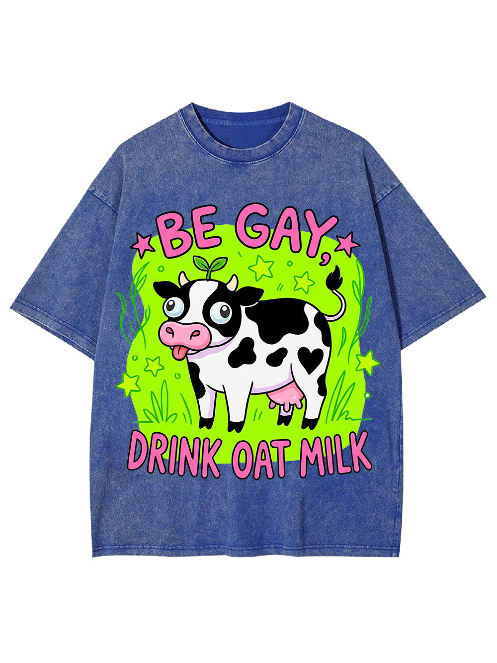 BE GAY, DRINK OAT MILK WASHED TSHIRT