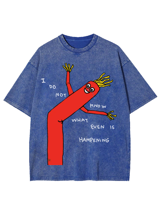 I Do Not Know What Even Is Hampening Washed Tshirt