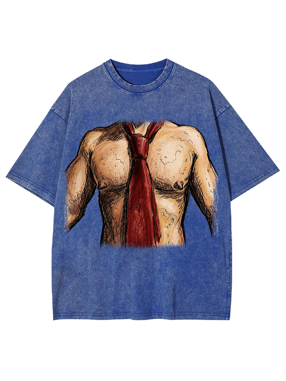 HEADLESS MUSCLE TORSO TIE WASHED TSHIRT