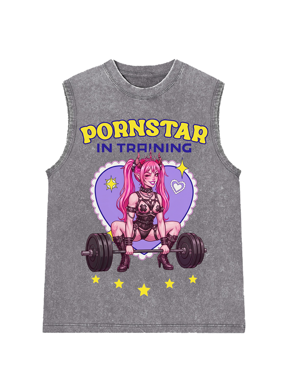 PORNSTAR IN TRAINING WASHED TANK TOP