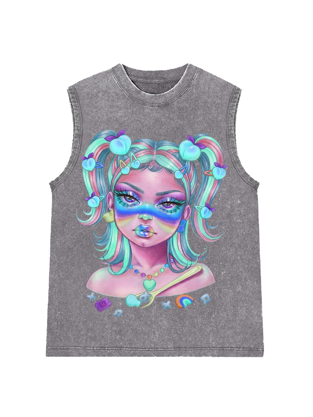 PEACH GIRL WASHED TANK TOP