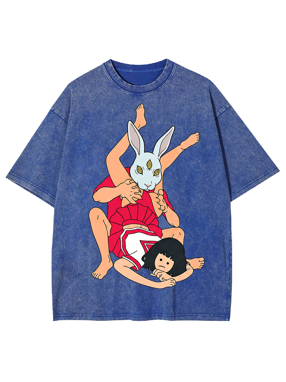RABBIT MASKED WRESTLING WASHED TSHIRT