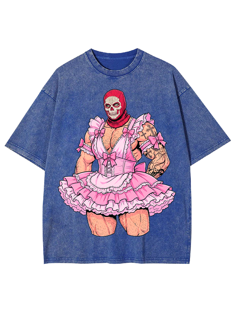 PINK MAID MUSCLE DADDY WASHED TSHIRT
