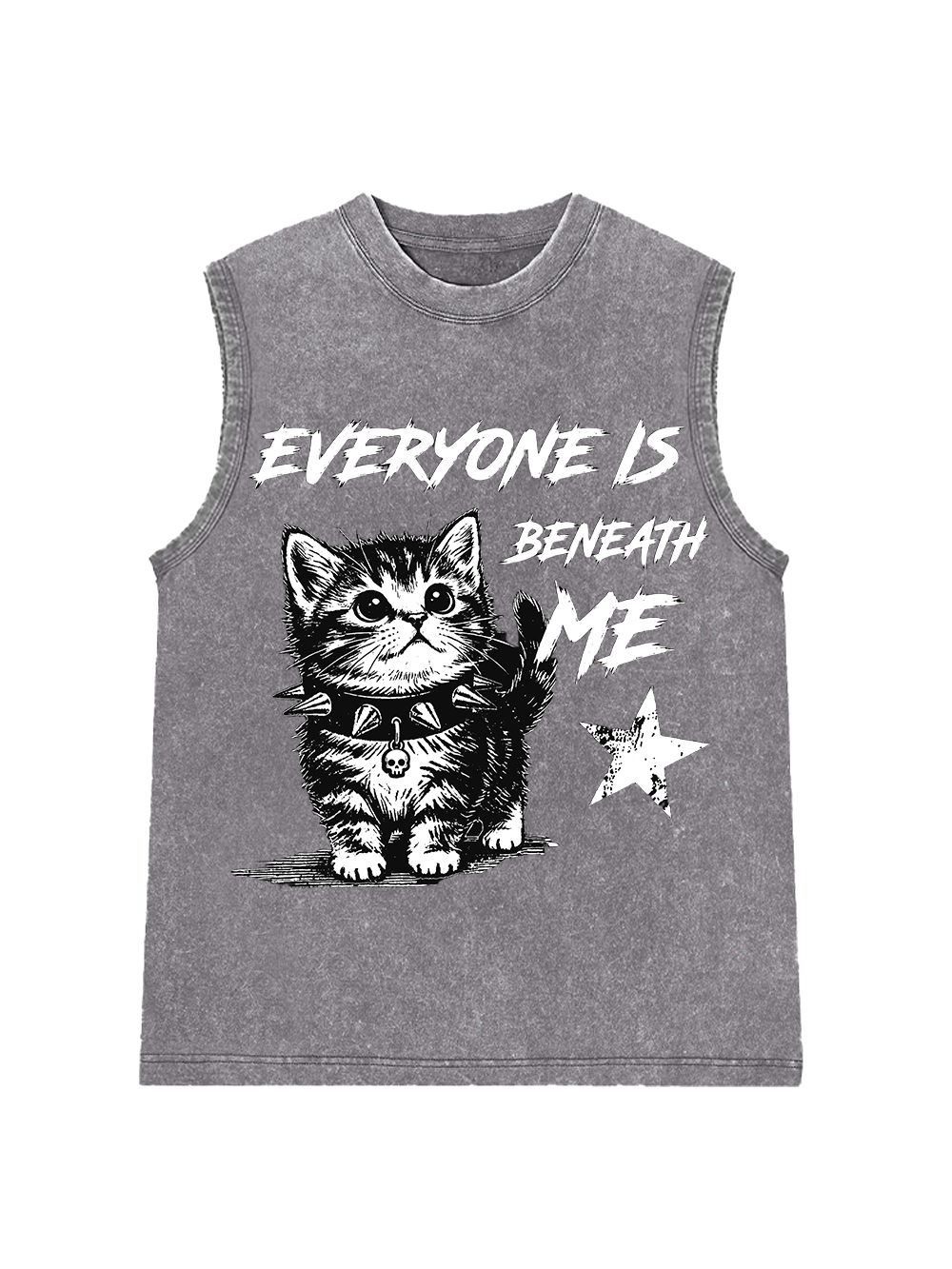 EVERYONE IS BENEATH ME WASHED TANK TOP