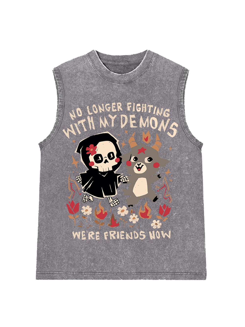 FRIENDS WITH MY DEMONS WASHED TANK TOP