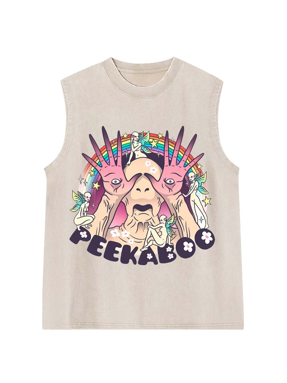 Peekaboo Washed Tank Top
