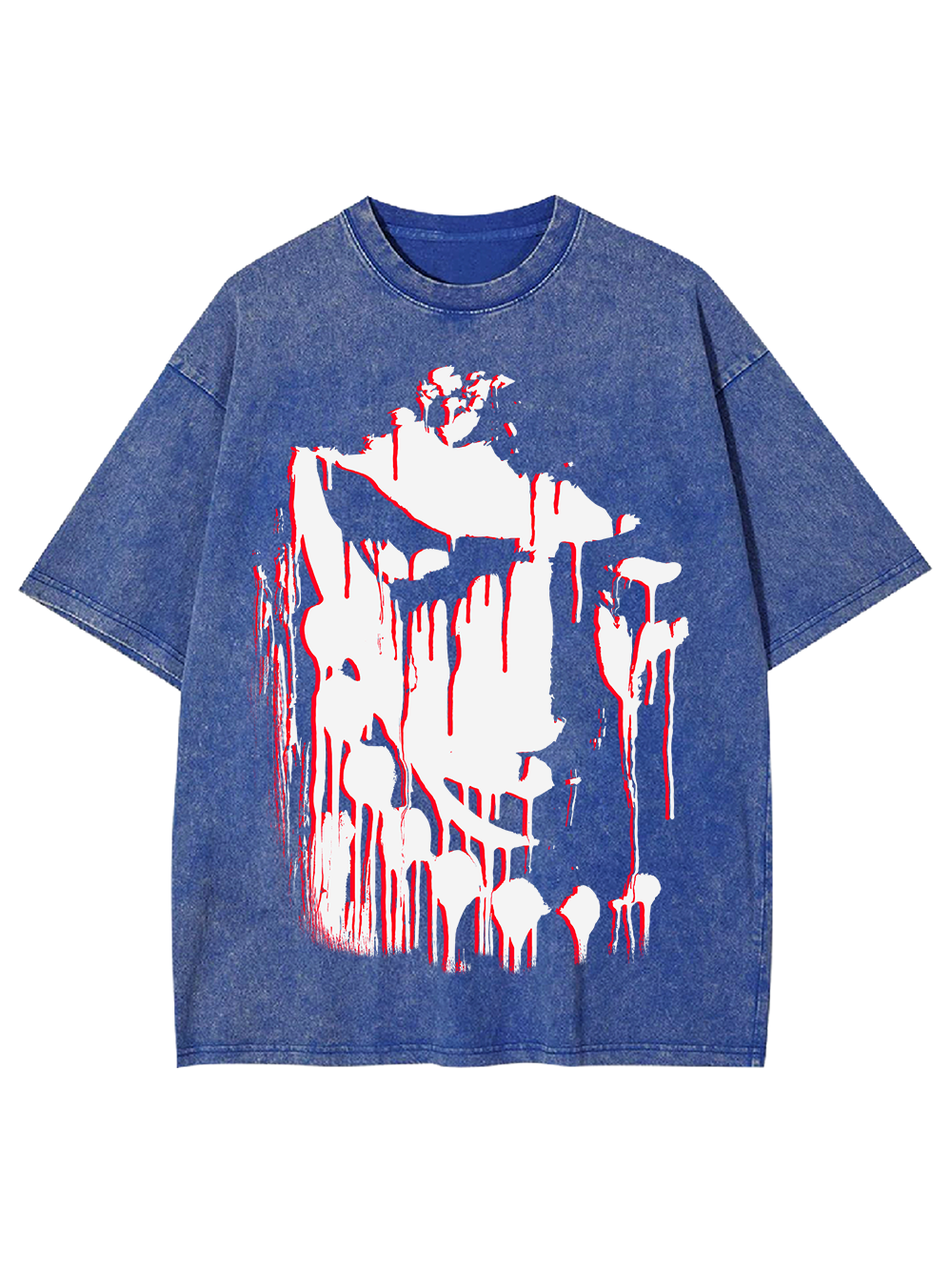 BLOODY DRIPPING FACE WASHED TSHIRT
