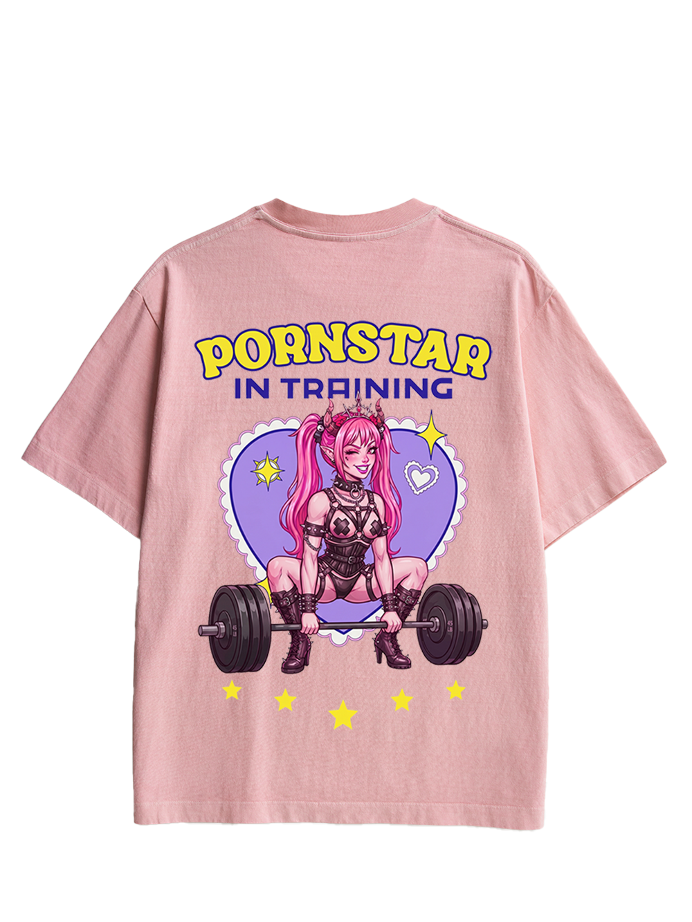 PORNSTAR IN TRAINING AAA DOUBLE SIDED PRINT WASHED TSHIRT