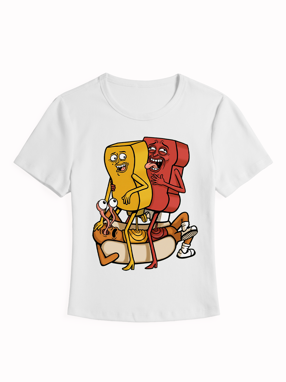 WEIRD FOOD ART BABY TEE