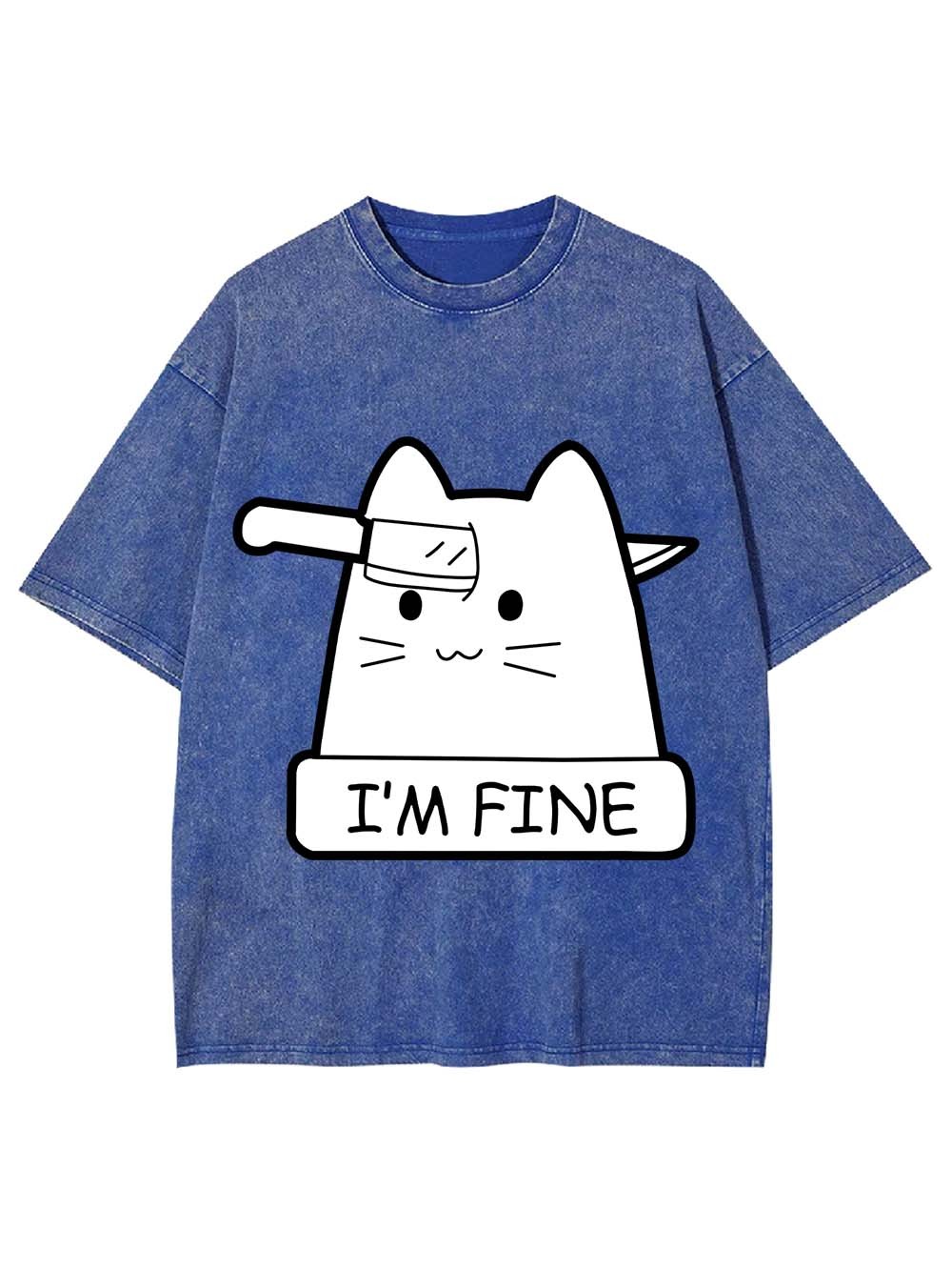 I'm Fine Washed Tshirt