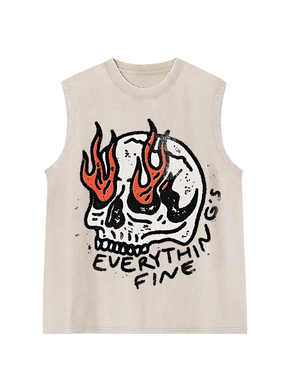 Everything's Fine Washed Tank Top