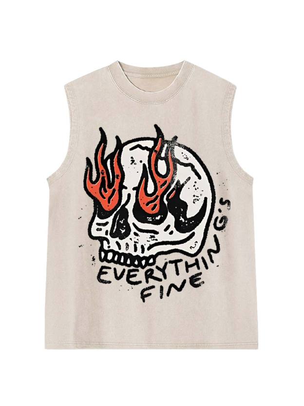 Everything's Fine Washed Tank Top