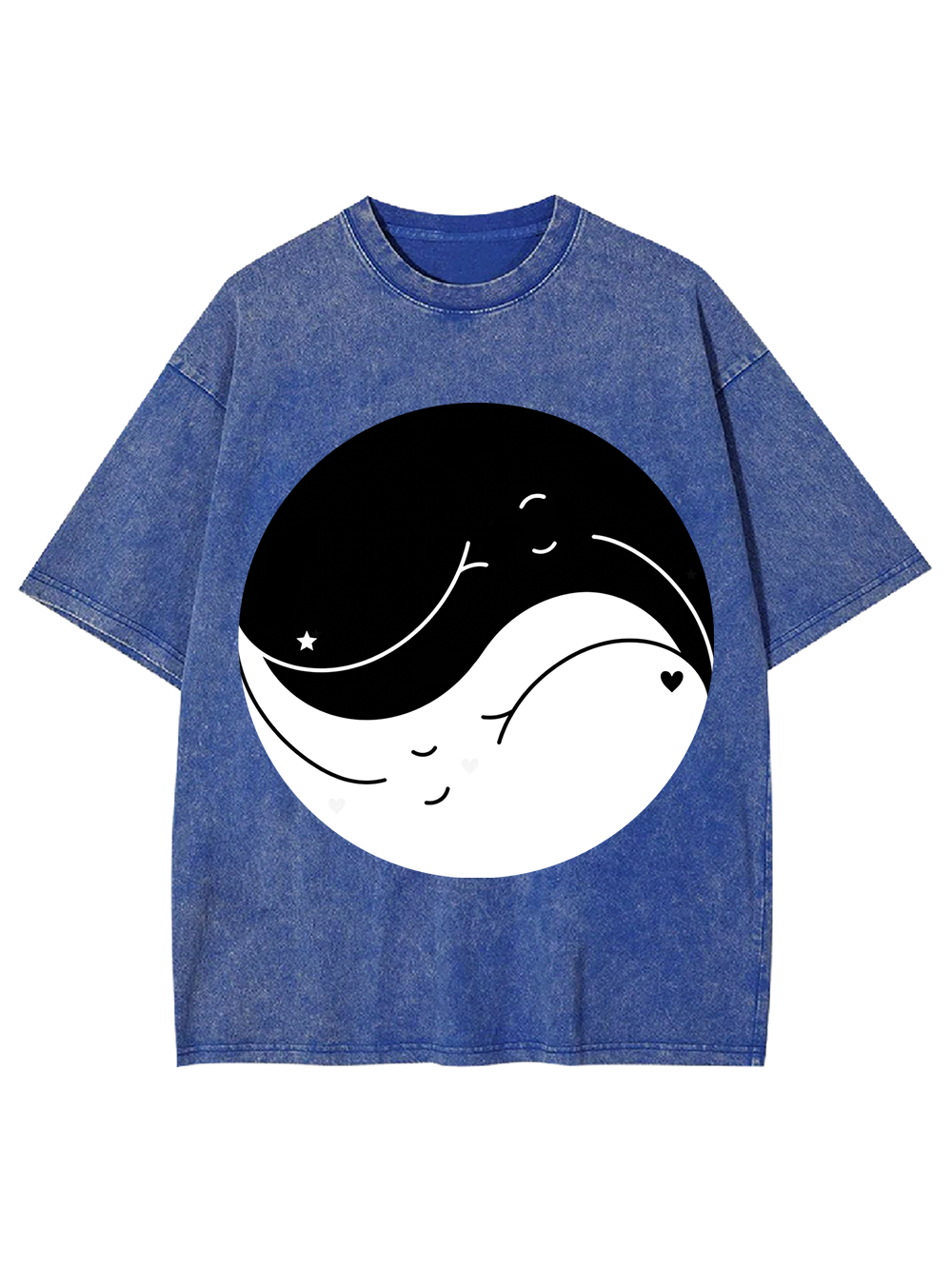 YIN YANG LOVE WAVES AAA WASHED TSHIRT