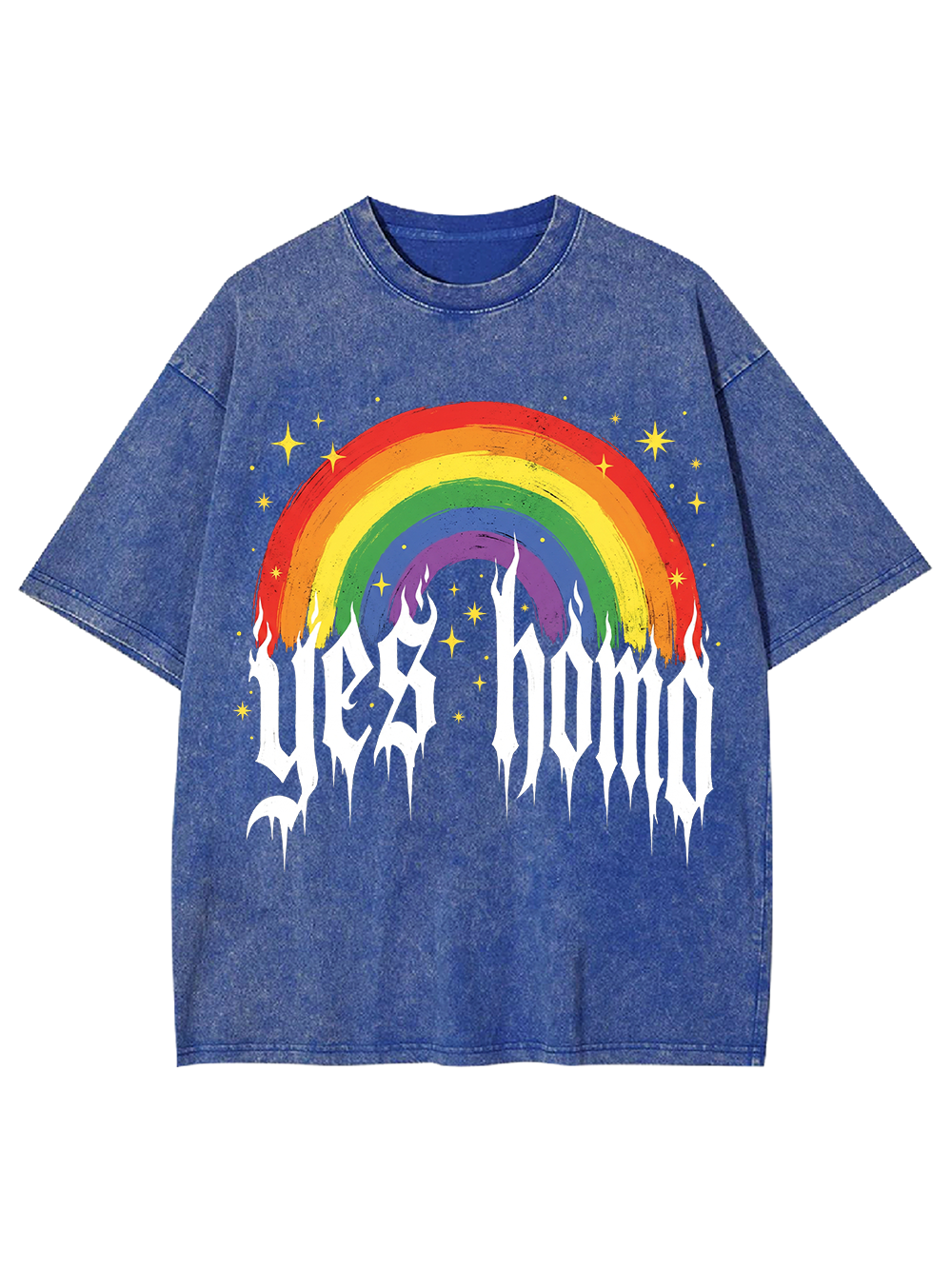 YES HOMO AAA WASHED TSHIRT