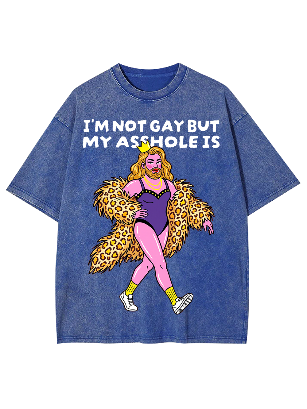 NOT GAY BUT MY ASS IS AAA WASHED TSHIRT