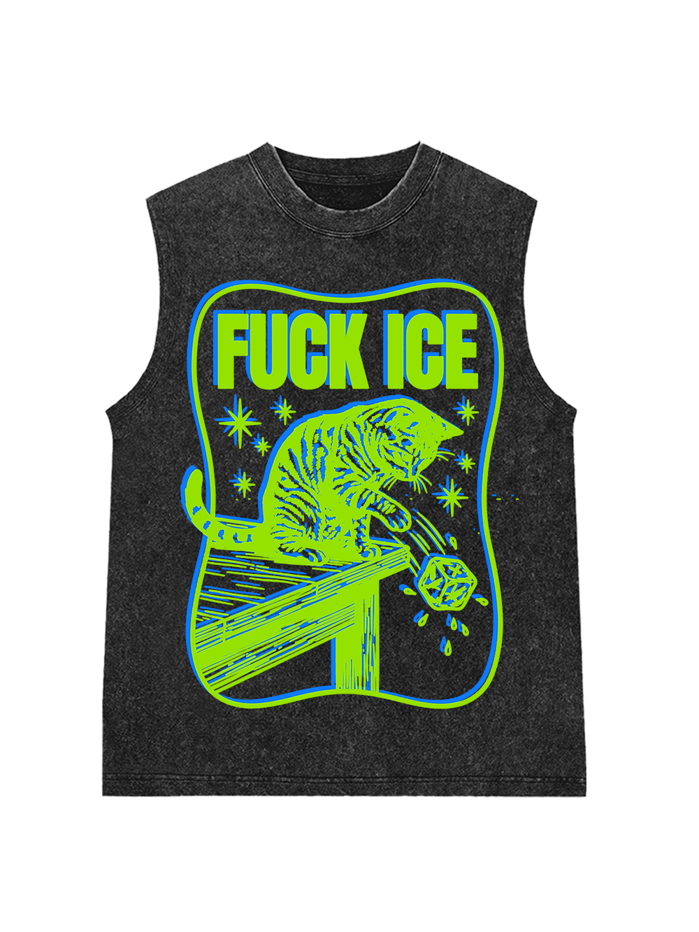 FUCK ICE WASHED TANK