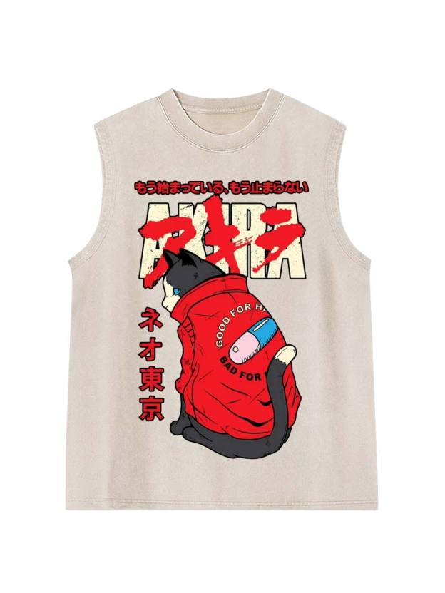 Akira Washed Tank Top