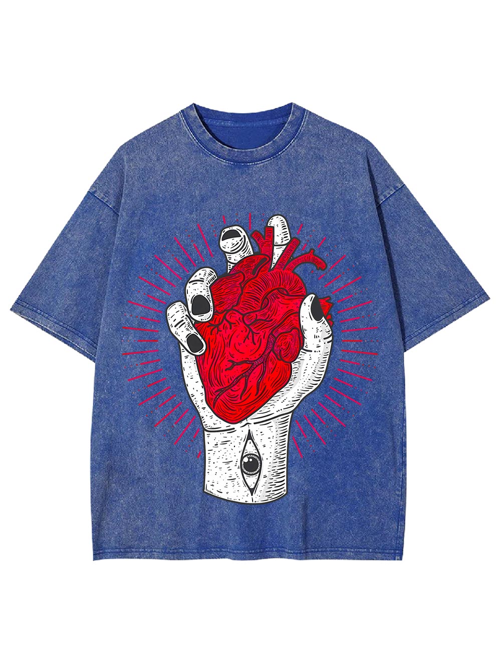 Heart In Hand Washed Tshirt