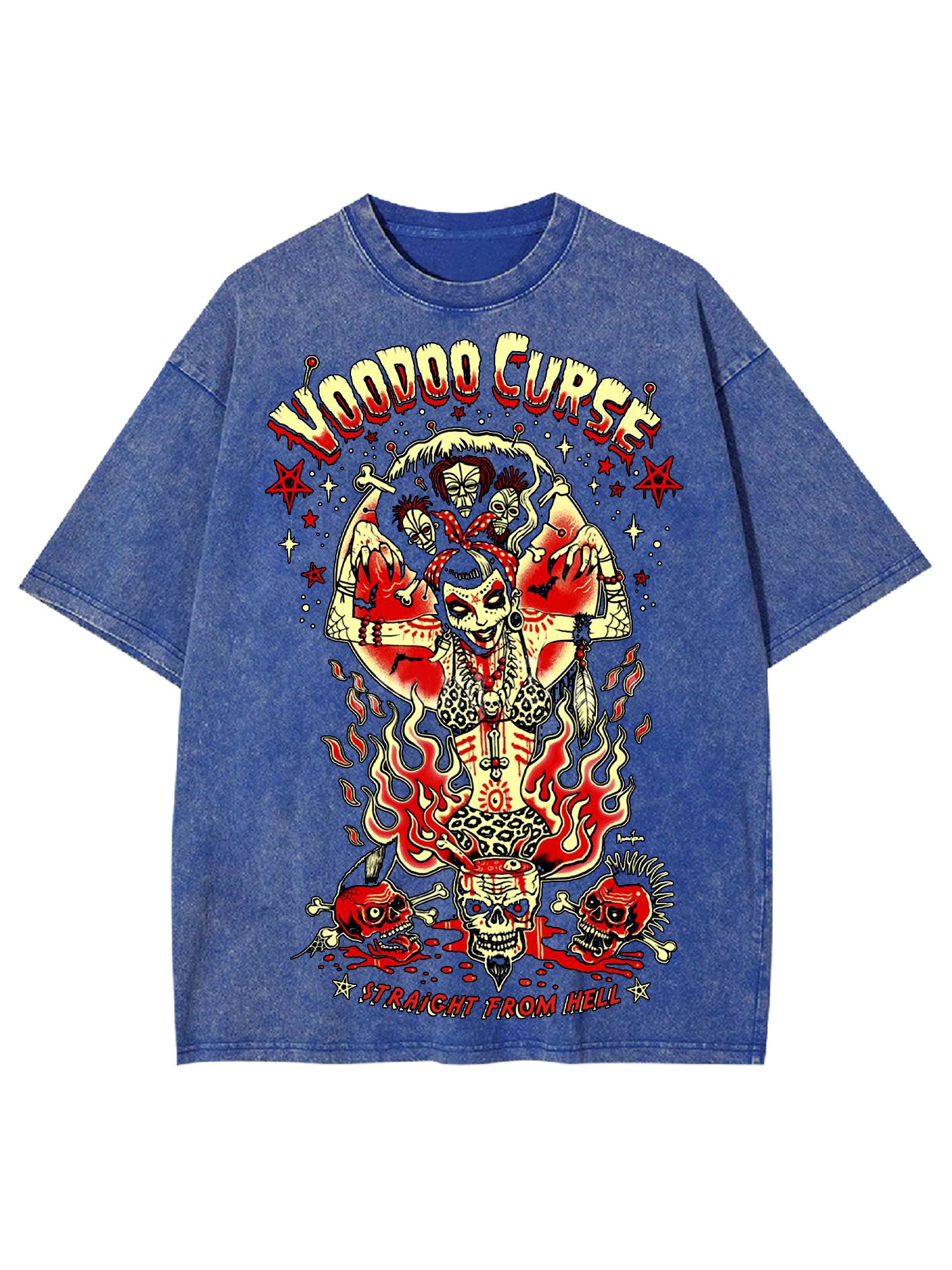 Straicht From Hell Washed Tshirt