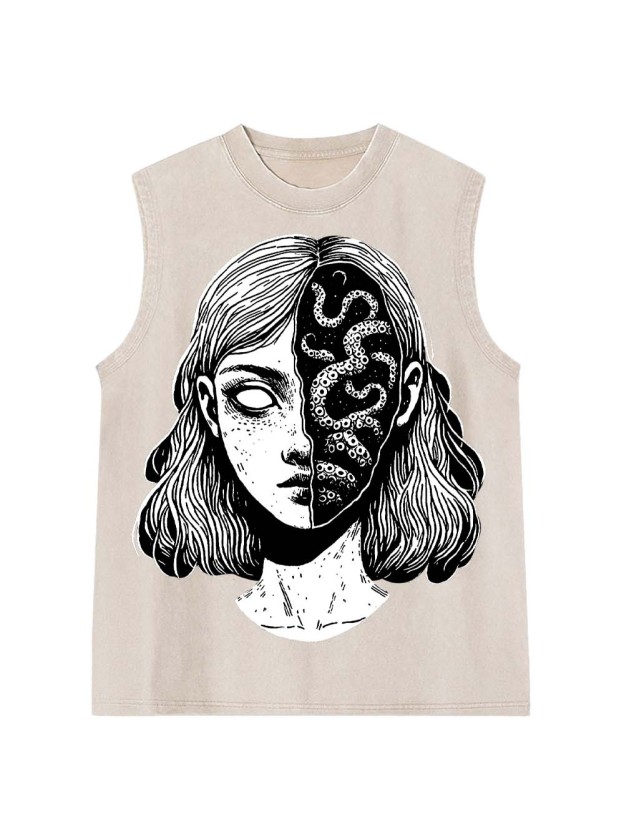 The Duality Within Washed Tank Top