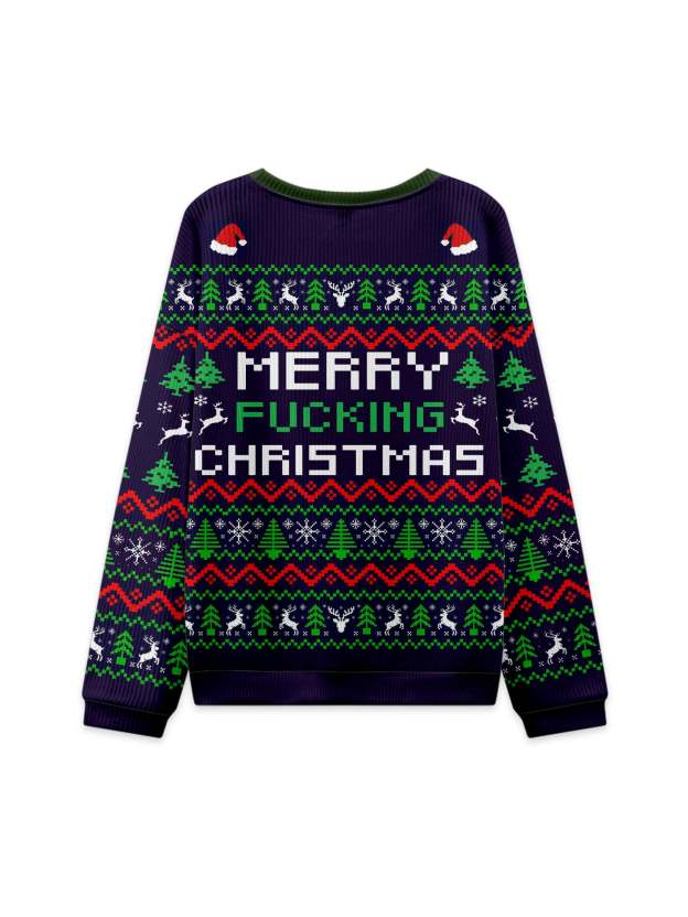 MERRY F** CHRISTMAS UGLY CHRISTMAS SWEATSHIRT